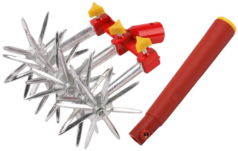 Культиватор 6-ти звездочный, алюминиевый, с пластиковой ручкой GRINDA 8-421888_z01