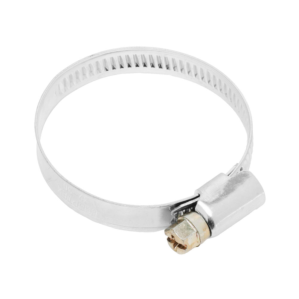 Хомуты металлические, Стандартное болтовое крепление 32-50 мм, 50 штук в упаковке, ширина 9 мм Сибртех (47561)