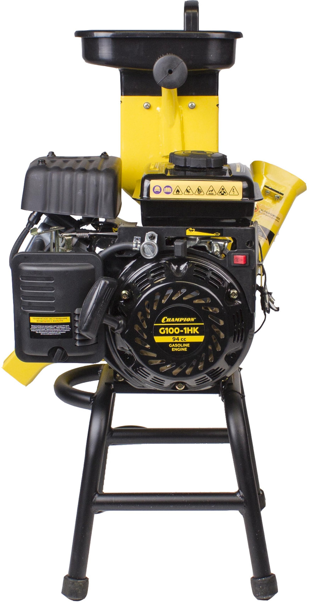 Измельчитель-шредер бензиновый 1,8кВт 94см? 28мм 16кг CHAMPION SC2818