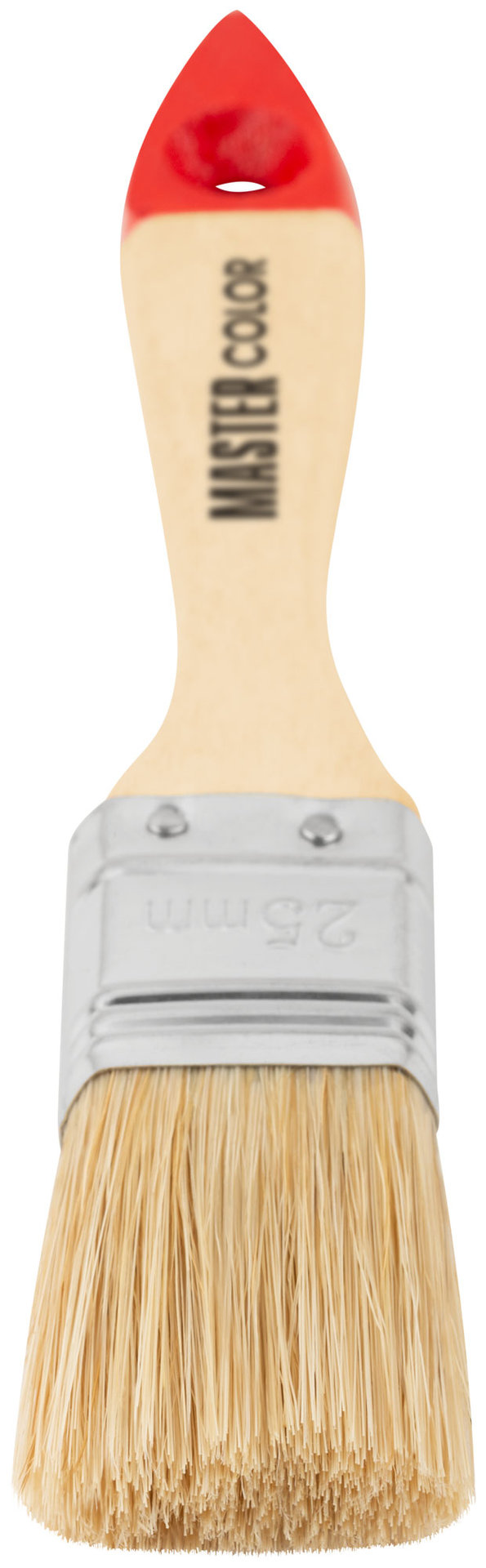 Кисть флейцевая, натур. щетина, 55% топс, лакиров.ручка, ширина 25 мм (30-0011)