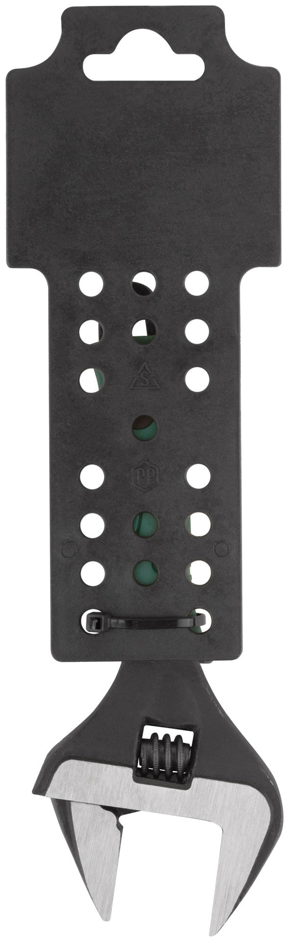 Ключ разводной Карат, CrV, обточенные узкие губки, шкала, увелич.захват, прорезин.ручка 150 мм ( 34 мм )