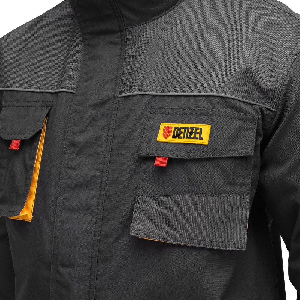 Куртка профессиональная рабочая, 65% полиэстер 35% хлопок, XXL Denzel (90380)