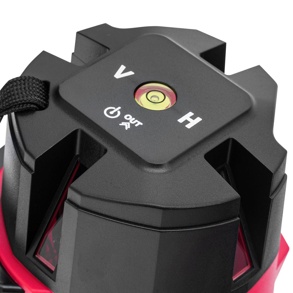 Лазерный уровень CRL-30R, 30 м, красный луч, батарейки, резьба 5/8 MTX (35034)