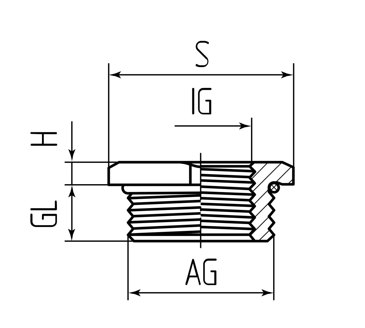 Муфта переходная латунная уменьшающая МПЛ М16/М12 (Fortisflex) (89602)