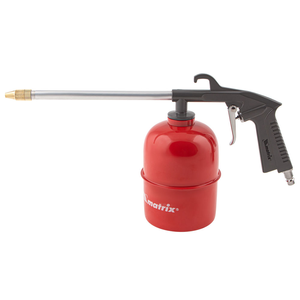 Набор пневмоинструмента, 5 предметов, быстросъемное соединение, краскораспылитель с верхним бачком Matrix (57304)