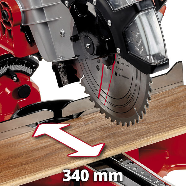 Пила торцовочная Einhell TC-SM 2534/1 Dual, 2350вт,диск 250х30мм х48 зб,пропил 340х75мм,лазер (4300395)