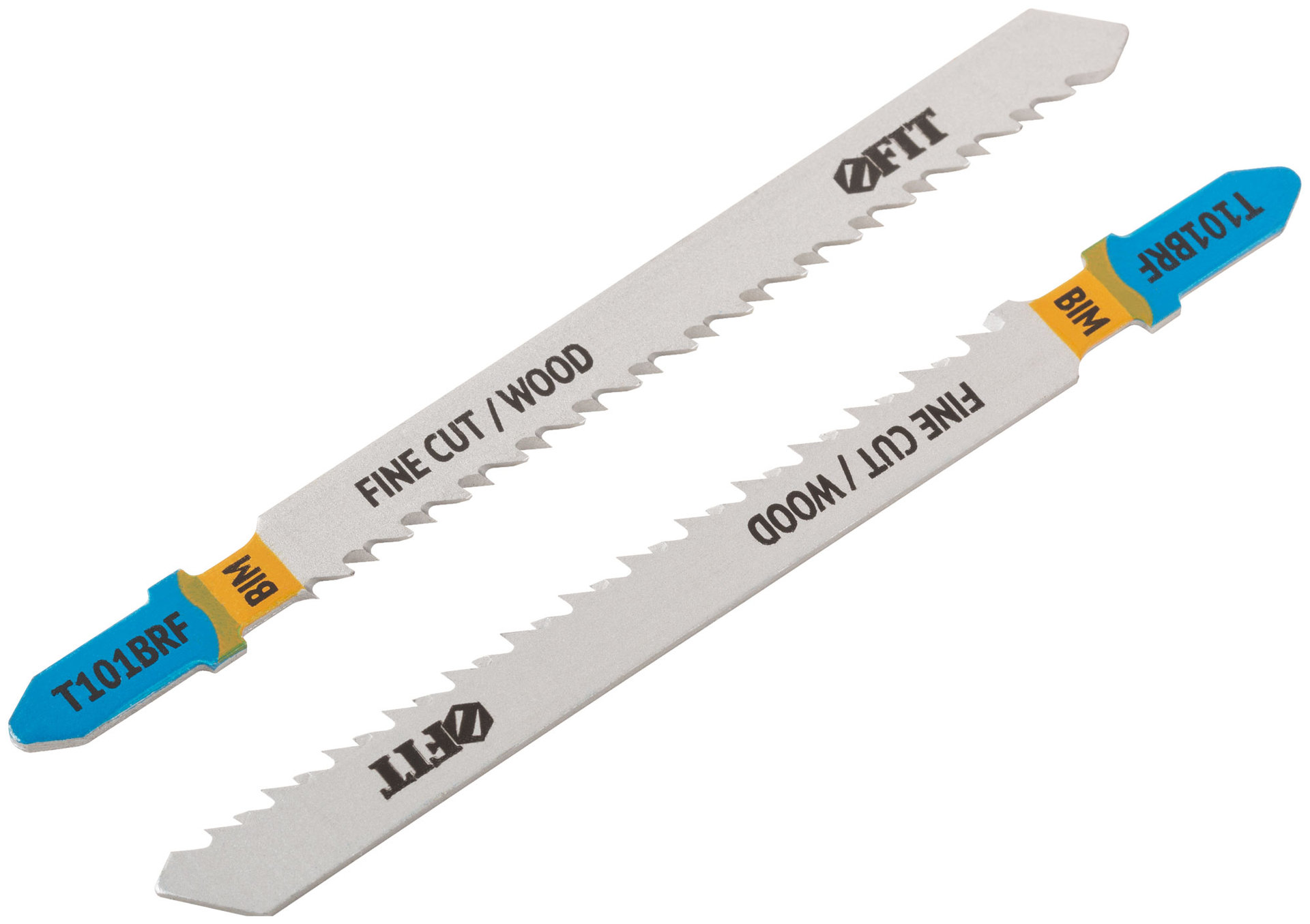 Полотна по дереву, Bimetal, шлифованные под свободным углом, реверс. зубья, 100/74/2,5 мм (T101BRF), 2 шт. (40902)