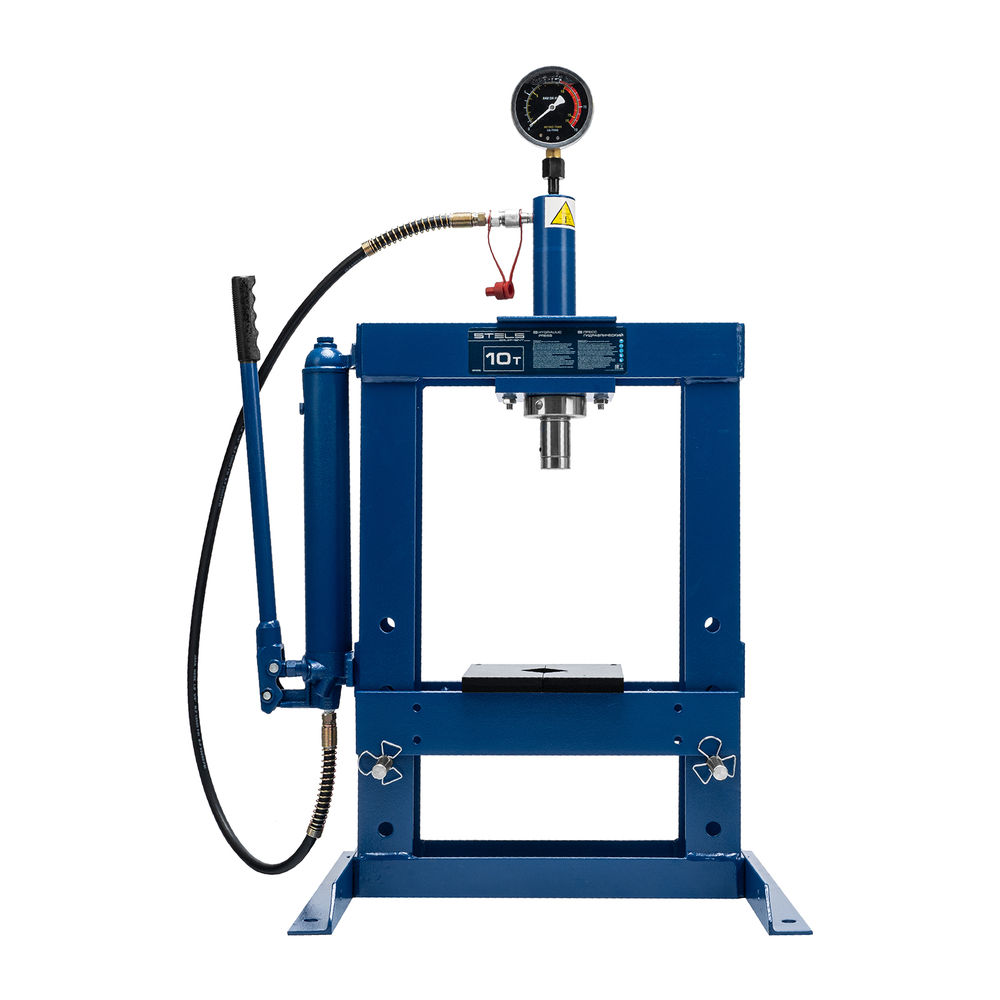 Пресс гидравлический настольный с манометром, 10 т Stels (52305)