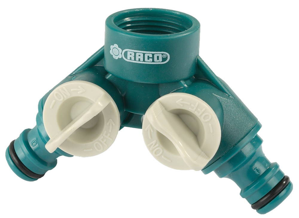 Поливочный распределитель ORIGINAL 3/4, двухканальный, с внутренней резьбой, из ABS пластика RACO 4250-55255C