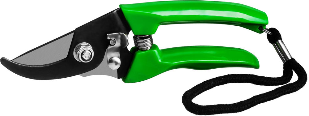 Компактный плоскостной секатор 180 мм, углеродистая сталь, оксидированное покрытие, пластиковые рукоятки РОСТОК PC-71 423015