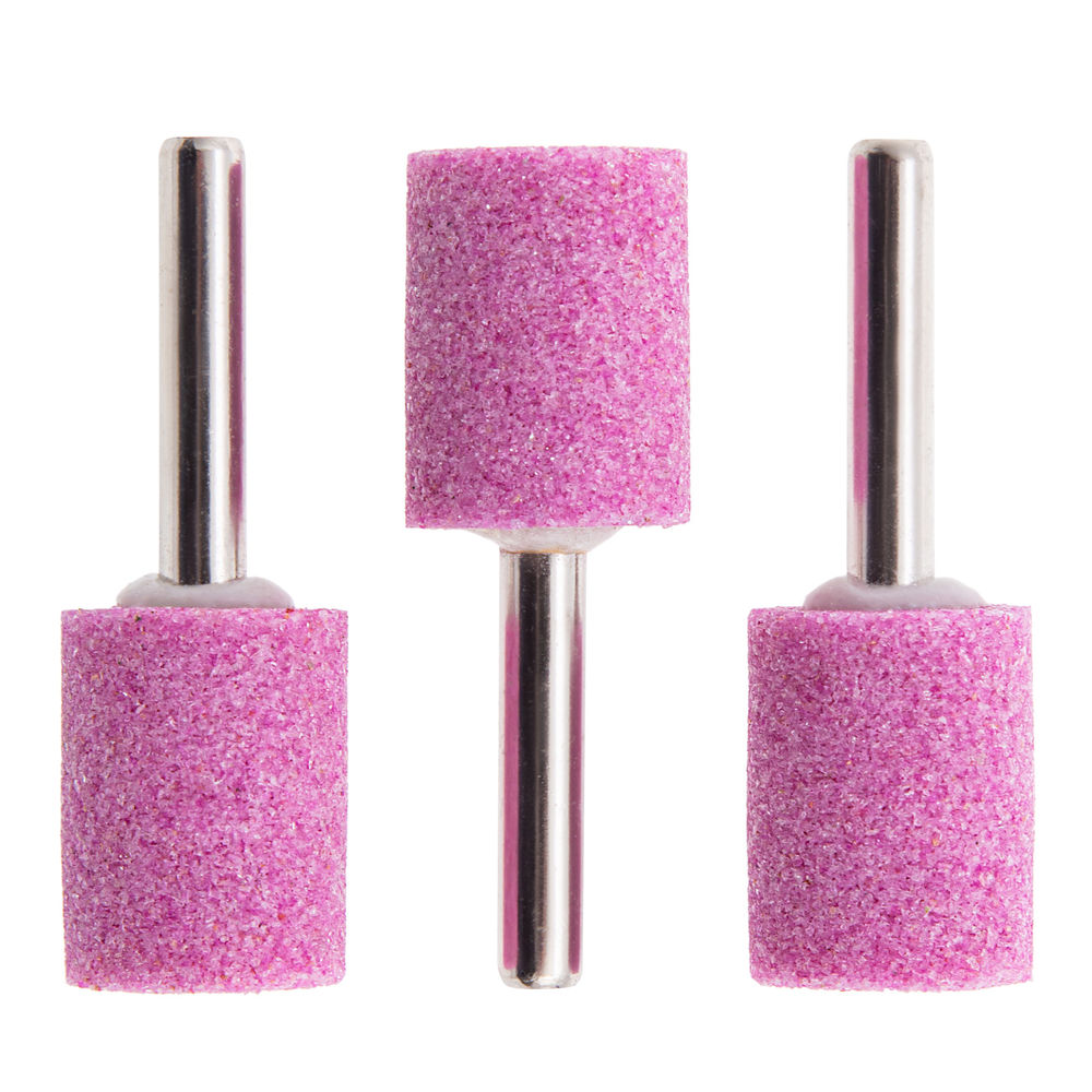 Шарошка абразивная, цилиндр, 19 x 25 x 6 мм, F46, 3 шт Matrix (76017)