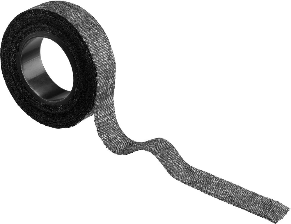 Изолента х/б 18 мм х 15 м, 1 000 В, черная СИБИН 1230-15