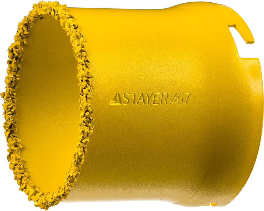 Коронка кольцевая 67 мм, L 55 мм, карбид вольфрама STAYER Professional 33345-67