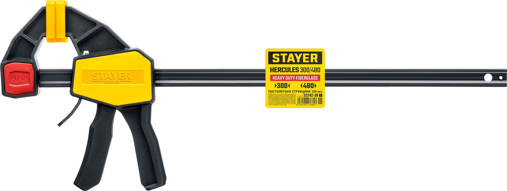 Струбцина пистолетная Hercules, 300/480 мм STAYER Professional 32242-30_z01