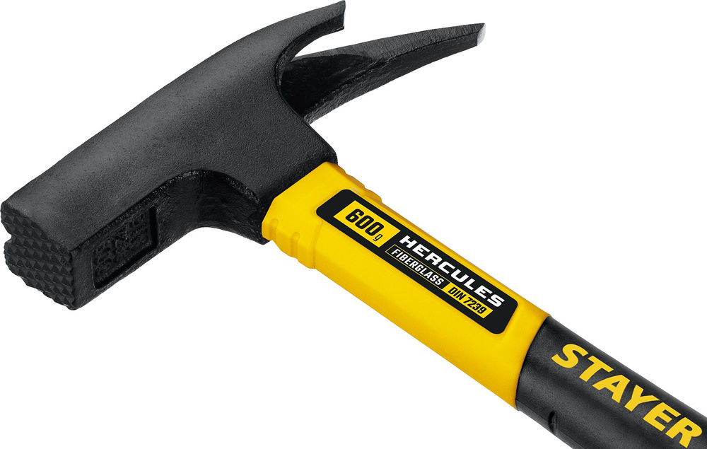 Молоток кровельщика Hercules, 600 г, с фиберглассовой рукояткой STAYER Professional 20201_z01