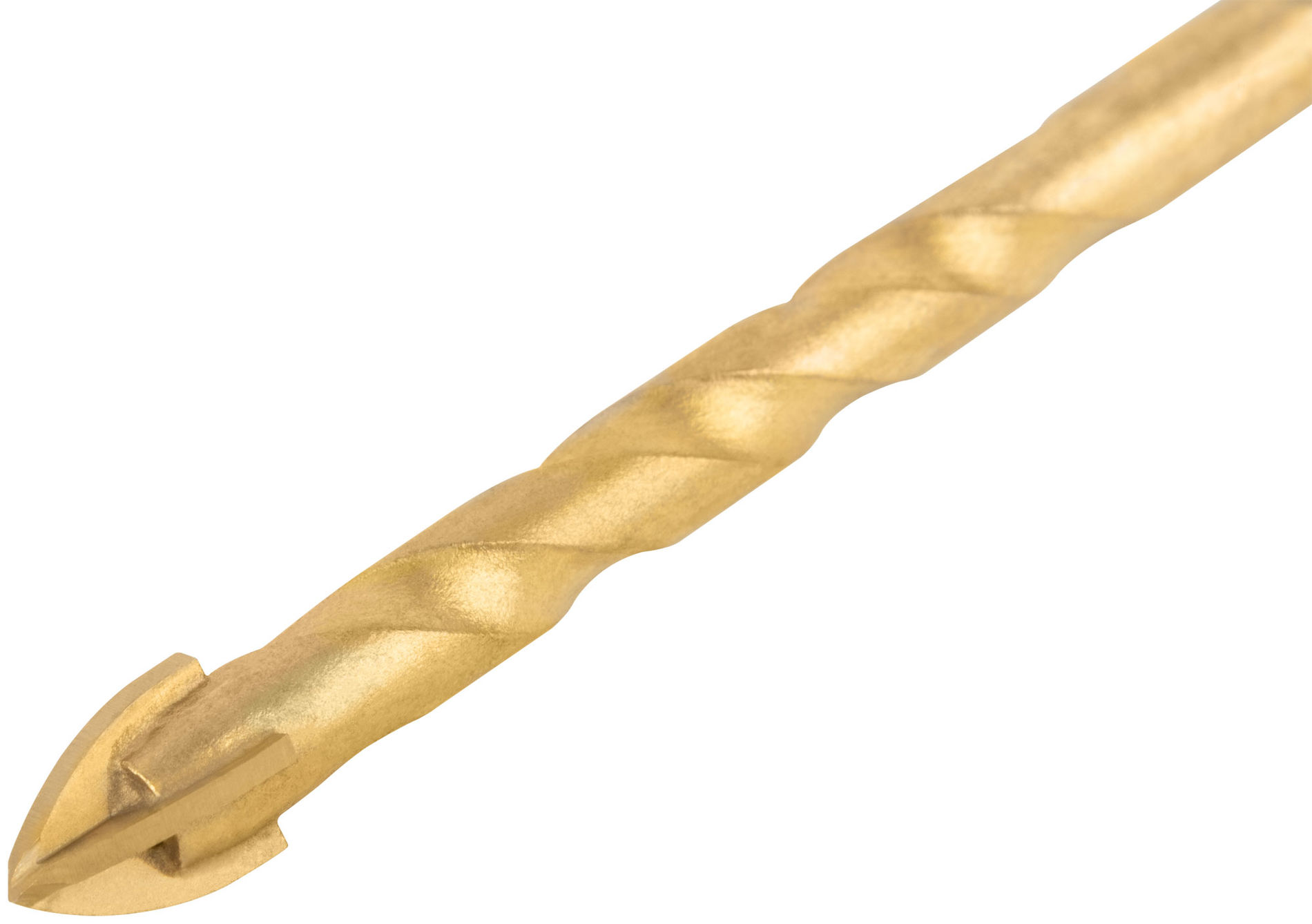 Сверло универсальное, 4 режущие кромки, титановое покрытие, шестигранный U-хвостовик под биту, 10х120 мм (35167)