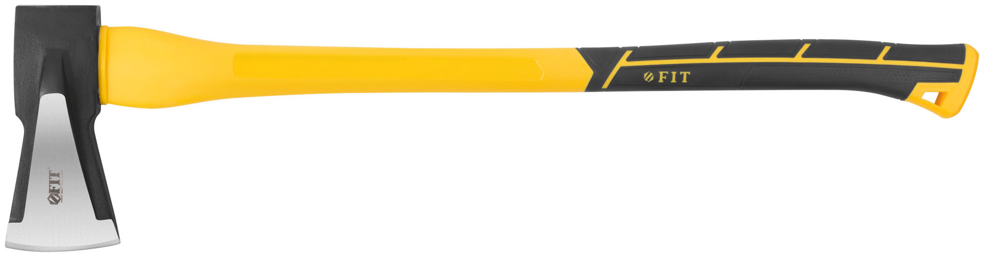 Топор-колун ушастый кованый, фиберглассовая длинная ручка 800 мм, 2500 гр.