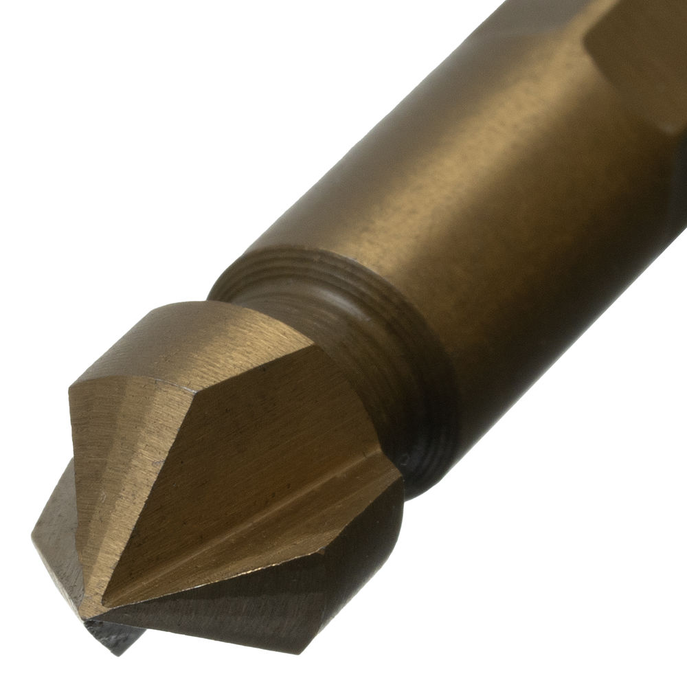 Зенковка конусная под М4, HSS, по металлу, 6-гранный хвостовик Denzel (72302)