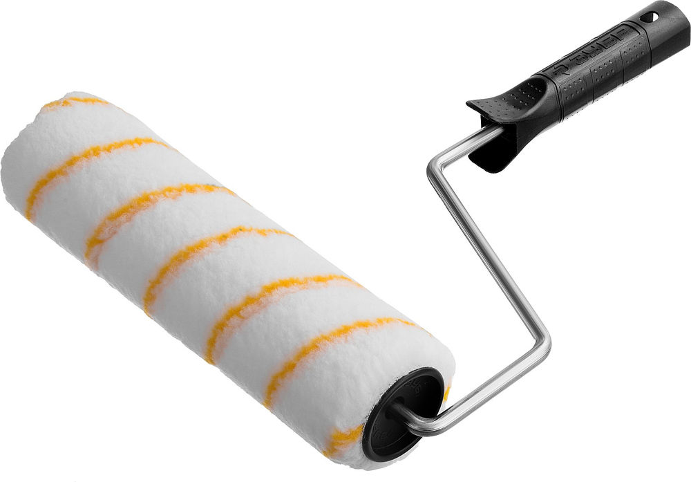 Валик малярный ГИРПАИНТ 48 x 240 мм, бюгель 8 мм, ворс 12 мм, полиакрил, все виды ЛКМ ЗУБР Профессионал 03511-25_z03