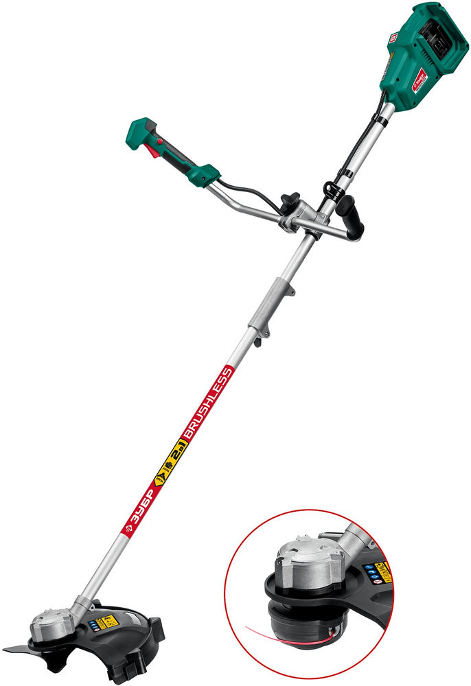 Бесщеточный триммер 36 В 35/25.5 см без АКБ ЗУБР С1-18 ТАБ-365