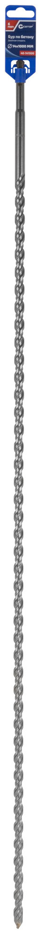 Бур по бетону CUTOP, Profi, двойная резьба, SDS-Plus, 14 х 1000 мм (40-141000)