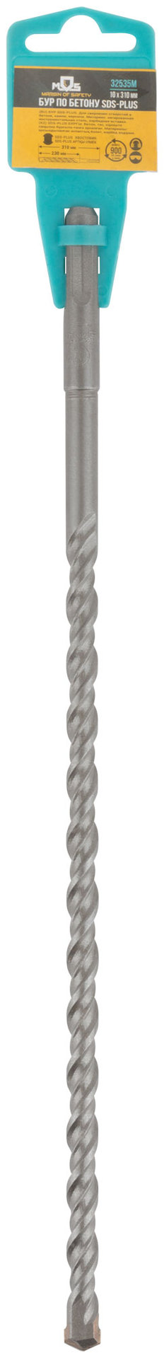 Бур по бетону SDS PLUS с двойной резьбой 10х310 мм (32535М)