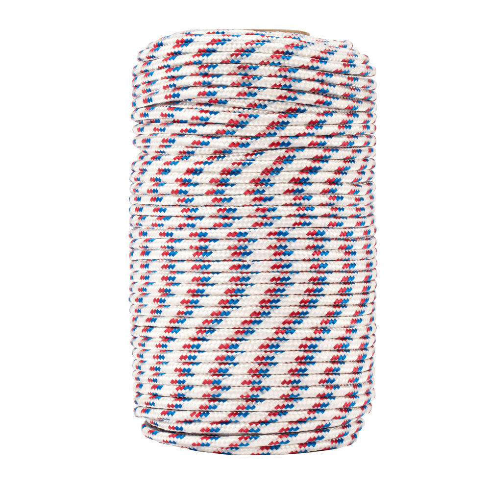 Фал плетеный полипропиленовый с сердечником, 8 мм, L 100 м, 16-прядный, Сибртех (93966)