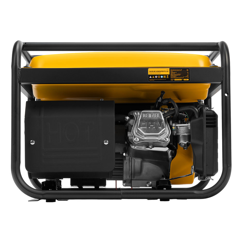 Генератор бензиновый PS-33E, 3.3 кВт, 230В, 15 л, электростартер Denzel (94537)