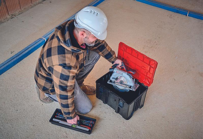 Кейс инструментальный системный Einhell E-Case M, внутренние р. 415х280х250мм,до 90кг (4540021)