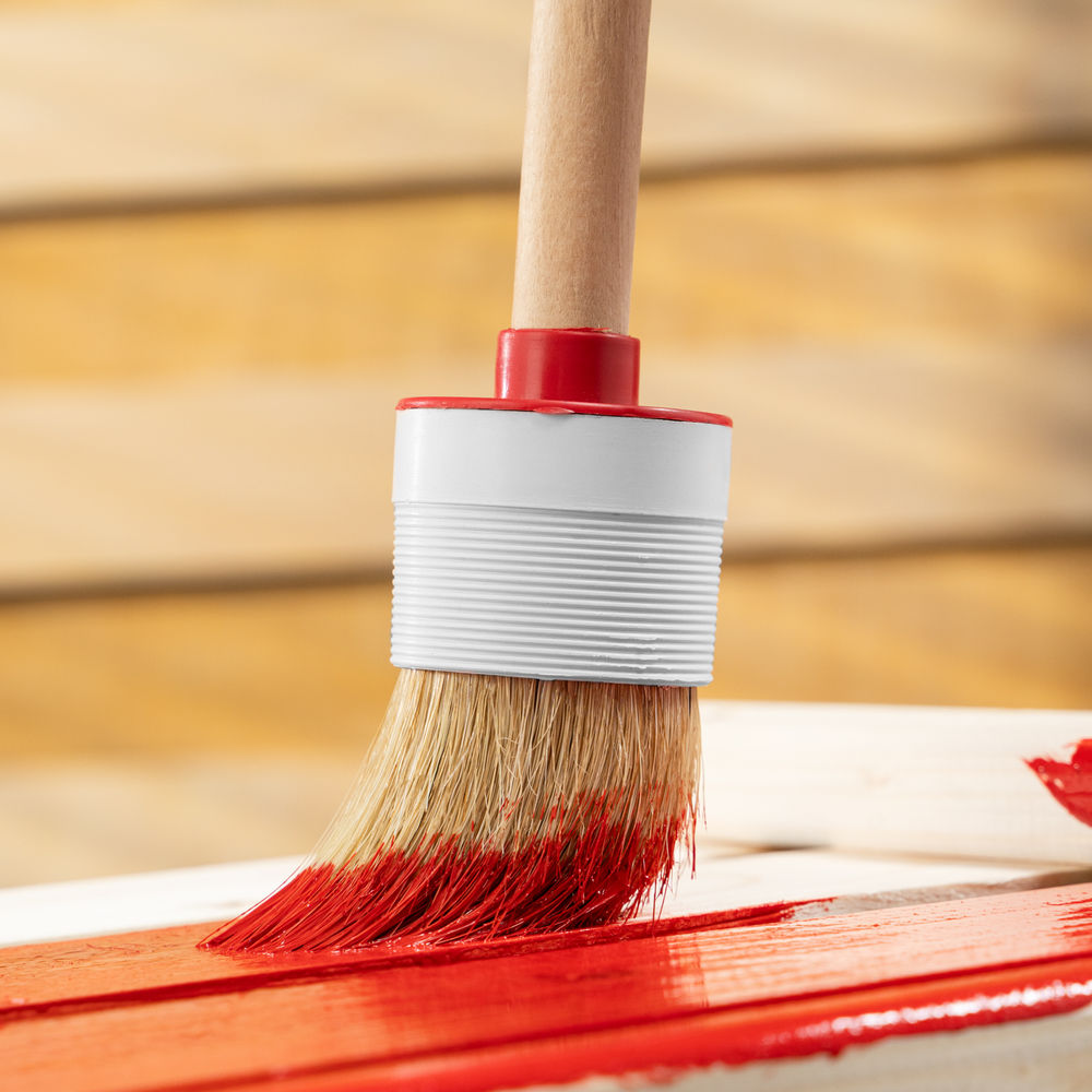 Кисть круглая №12 (45 мм) натуральная щетина, деревянная ручка MTX (82082)