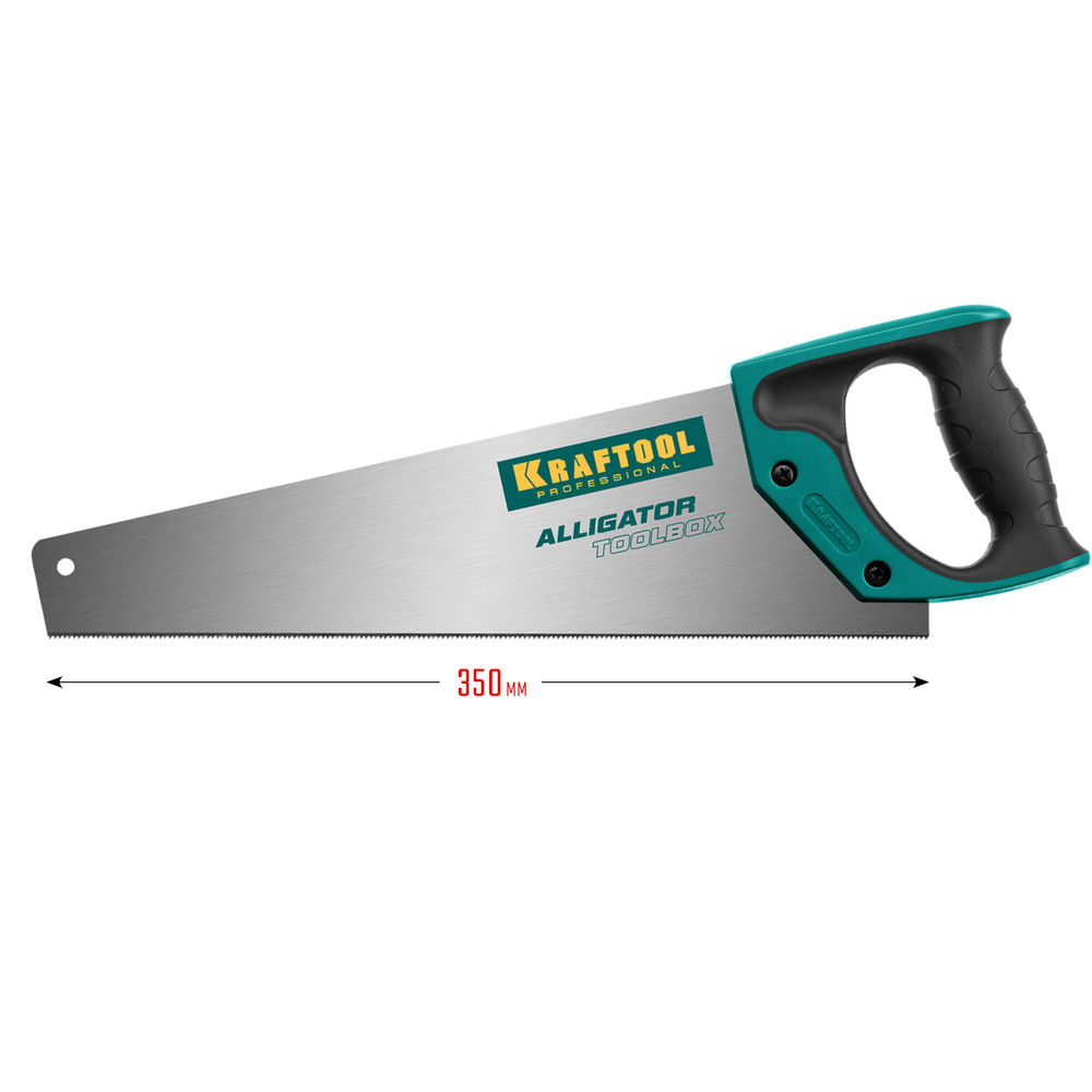 Ножовка по дереву Alligator Toolbox 13, 350 мм KRAFTOOL 15227-35