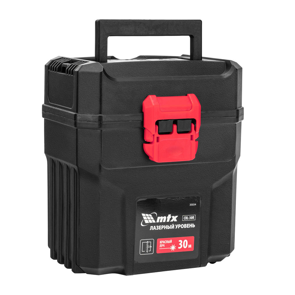 Лазерный уровень CRL-30R, 30 м, красный луч, батарейки, резьба 5/8 MTX (35034)