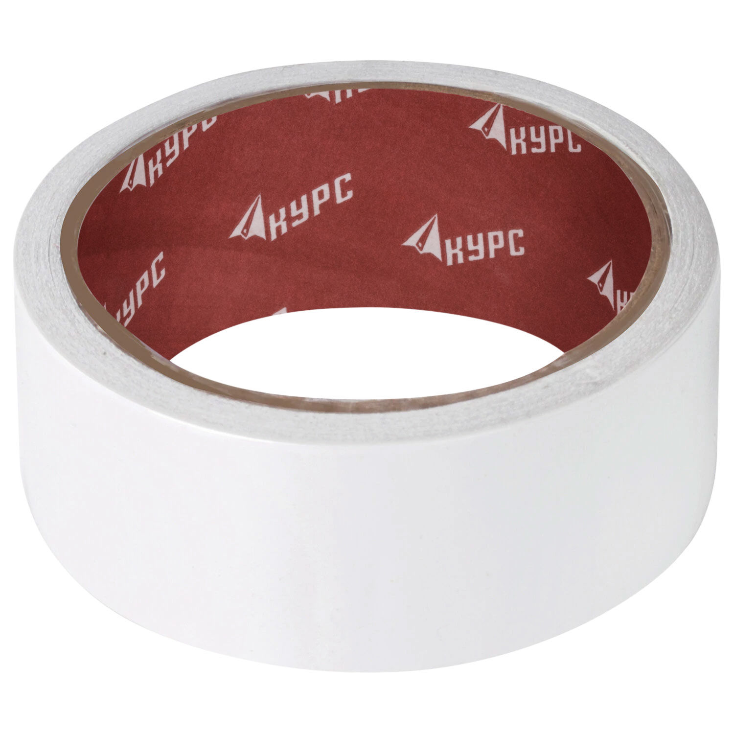 Лента клейкая двусторонняя прозрачная бумажная 48 мм х 10 м (11838)