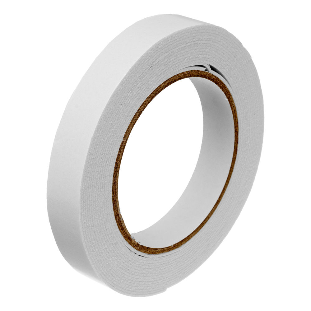 Лента клейкая на вспененной основе, двусторонняя белая 19 мм х 5 м Matrix (89080)