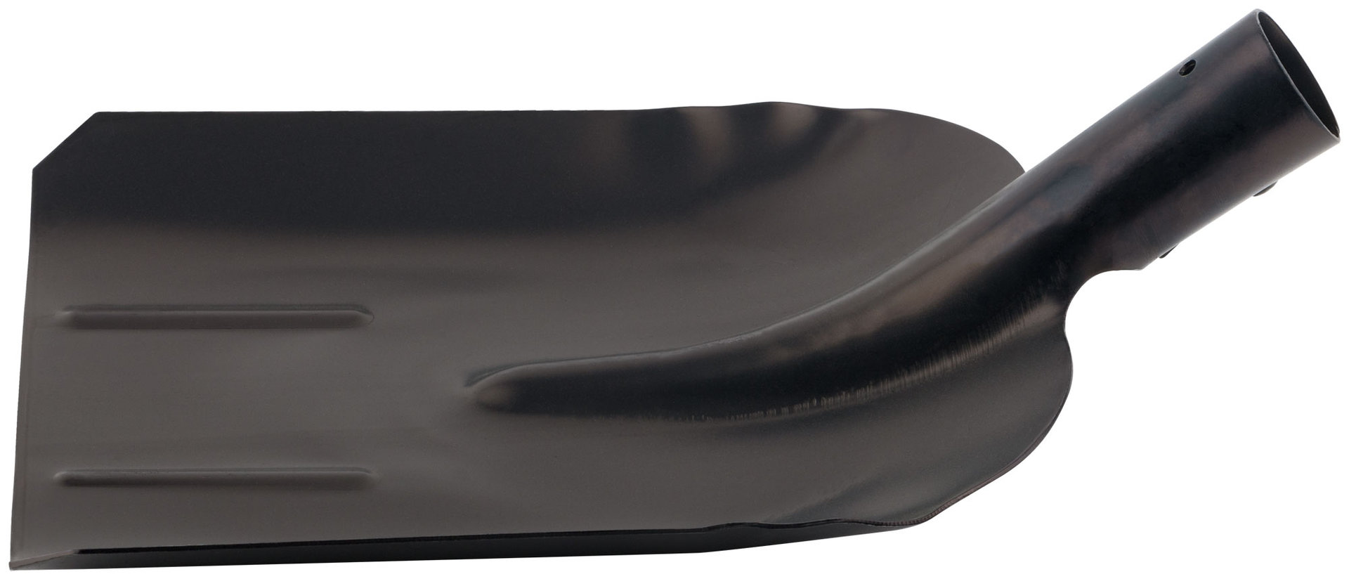 Лопата совковая без черенка, усиленная, с ребрами жесткости 225х270 мм (77204)