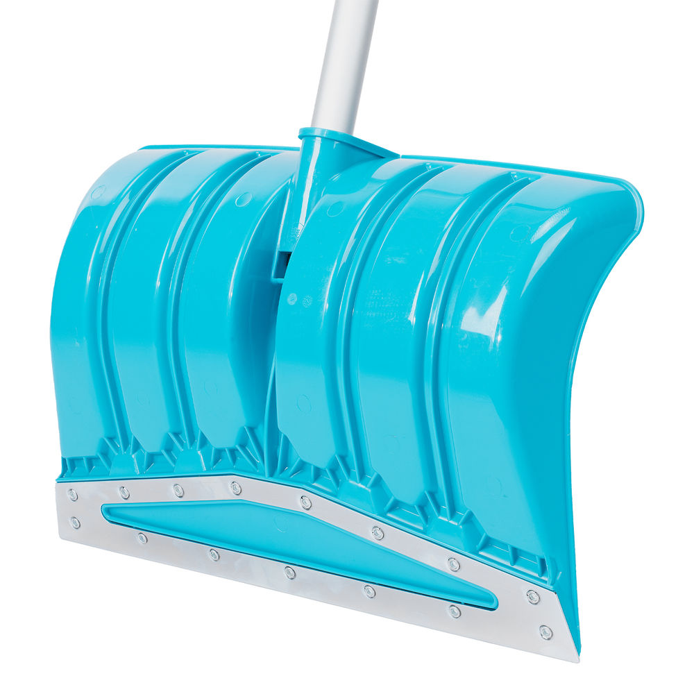 Лопата-скрепер для уборки снега, полипропилен, 460х320х1300 мм, алюминиевый черенок, ПВХ, LUXE Palisad (61797)