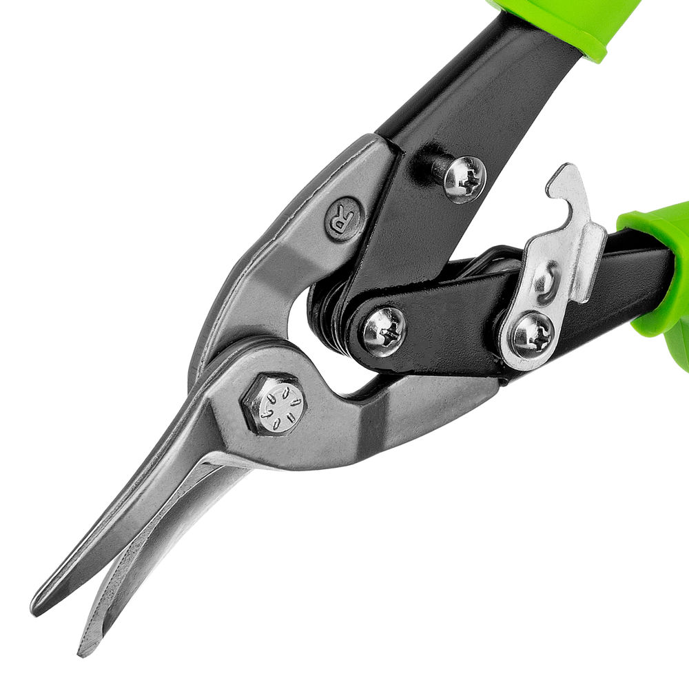 Ножницы по металлу, 250 мм, правый рез, сталь С55, двухкомпонентные рукоятки СИБРТЕХ (78337)