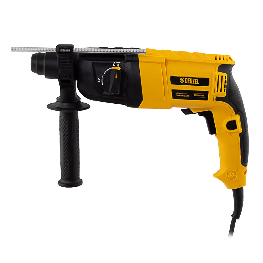 Перфоратор электрический RHH-600-22, SDS-plus, 600 Вт, 2,5 Дж, 2 реж. Denzel (26602)