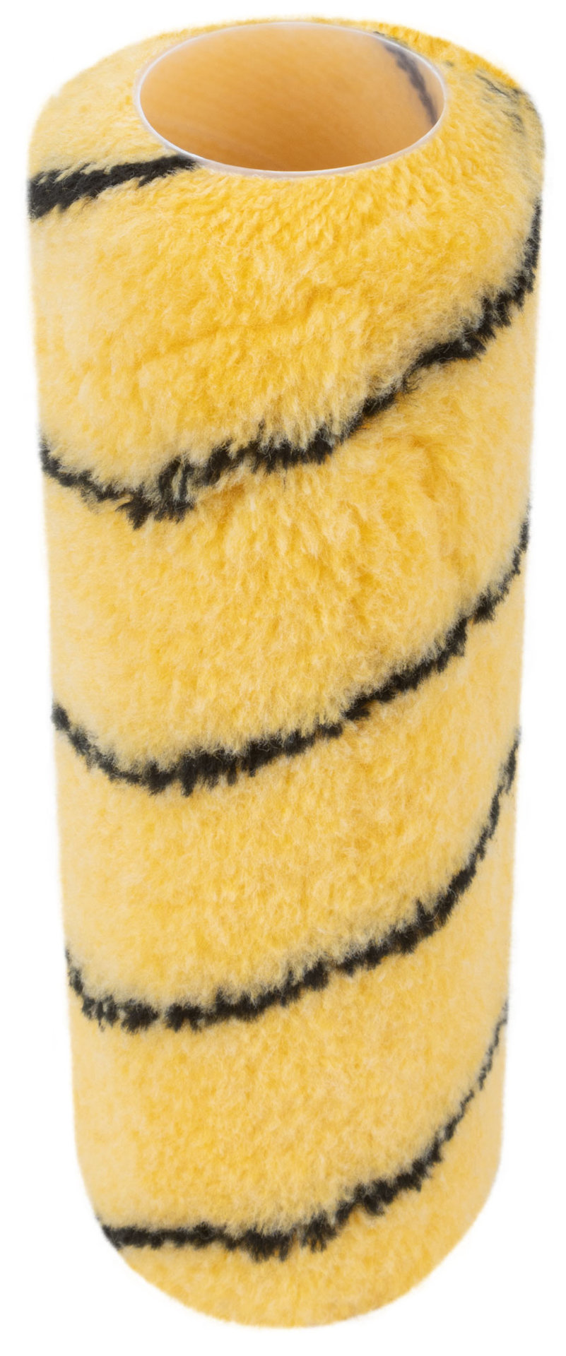 Ролик полиакриловый, бежевый с черной полоской, диам. 40/61 мм; ворс 10,4 мм, 180 мм (01858)