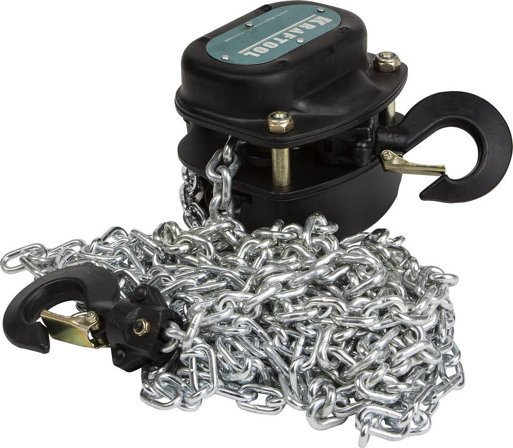 Ручная цепная шестеренная таль 5 т, 3 м KRAFTOOL 43087-5