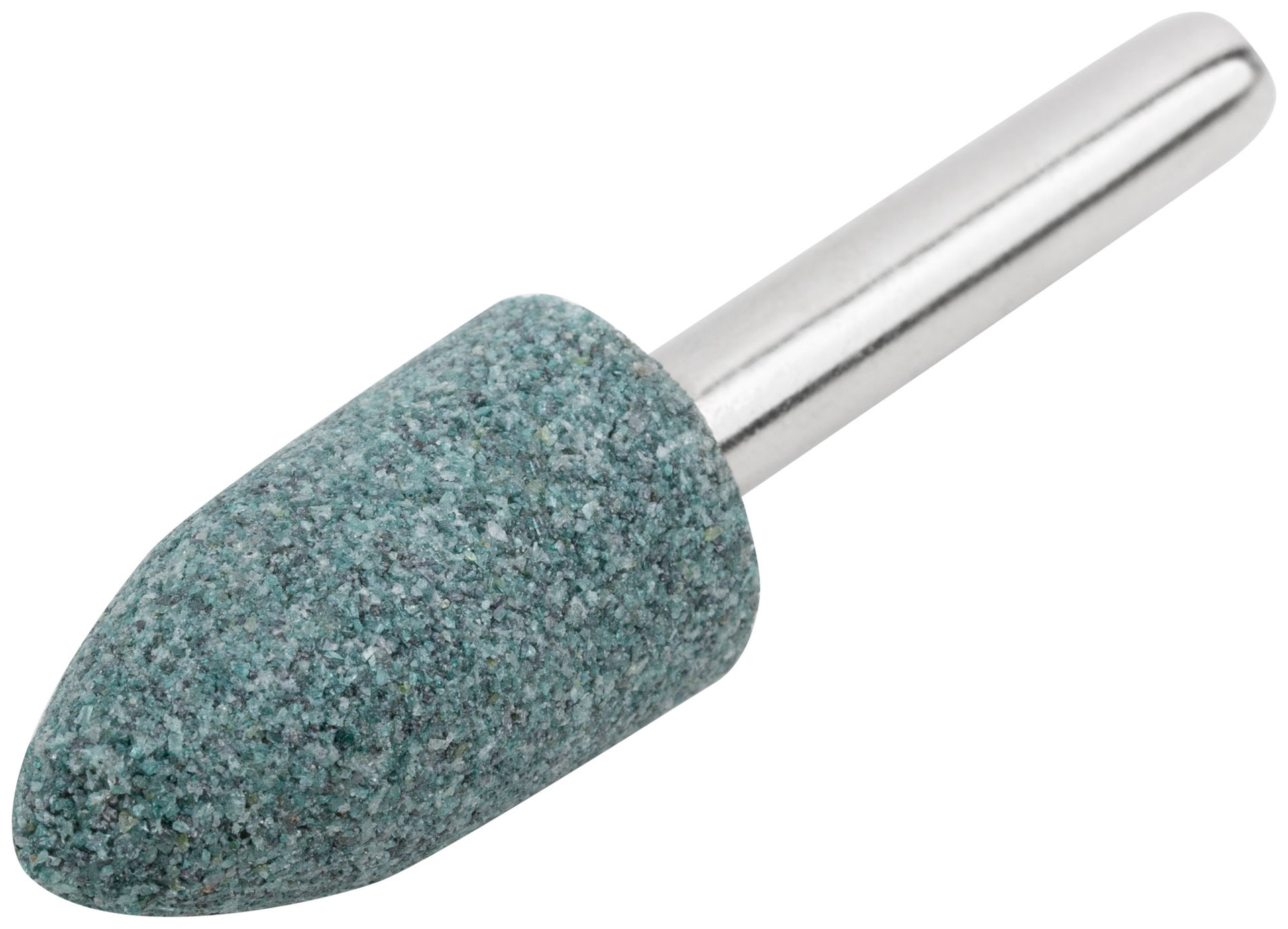 Шарошка абразивная ( по камню, мрамору, кафелю), хвостовик 6 мм, цилиндр с остр.наконечник. 14 х 25 мм (36980)