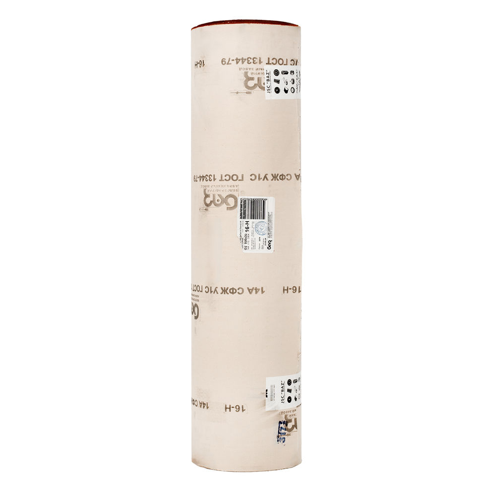 Шкурка на тканевой основе, зернистость № 16, 800 мм х 30 м, БАЗ (75223)