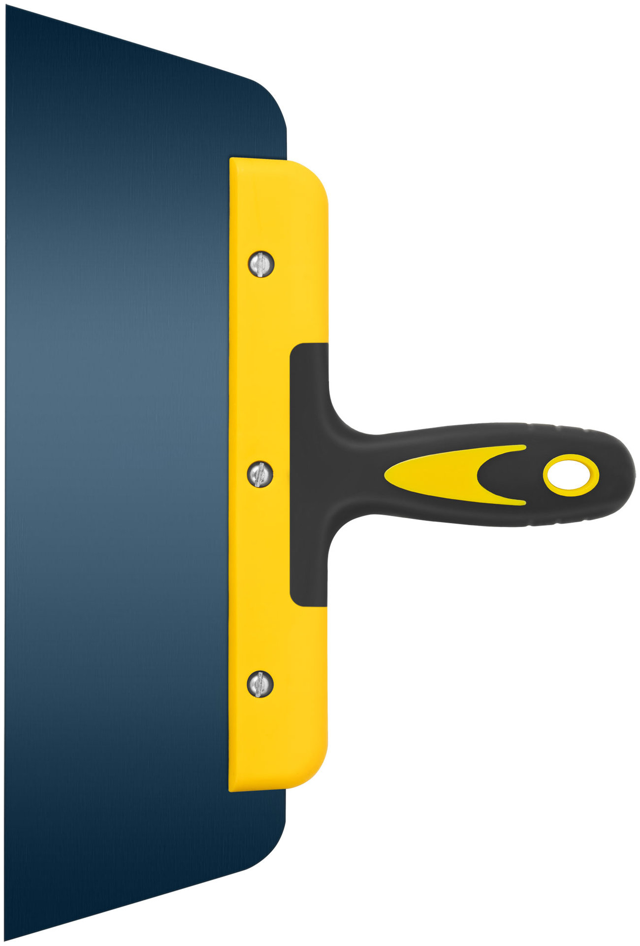 Шпатель фасадный Мастер, пружинная колоризованная сталь, двухкомпонентная ручка, плоский 300 мм (06464)