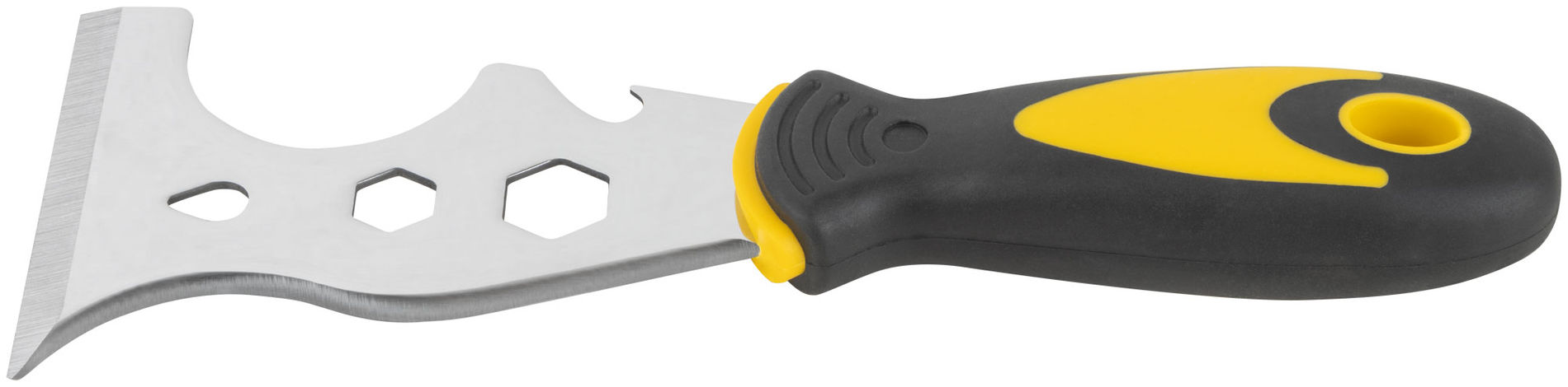 Шпатель многофункциональный Профи, толщ.лезв.1,8 мм, двухкомп. ручка, усил.сталь, 75 мм (06653)