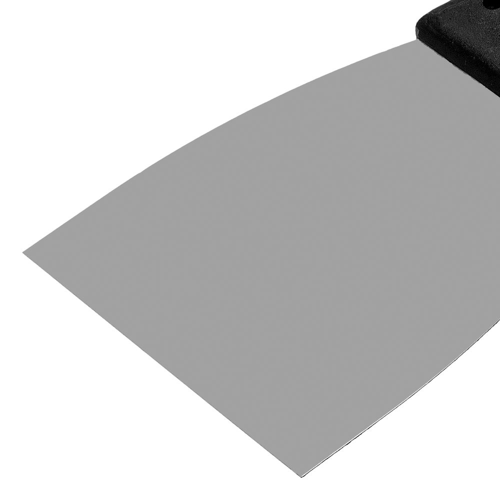 Шпательная лопатка из нержавеющей стали, 80 мм, пластмассовая ручка Сибртех (85433)