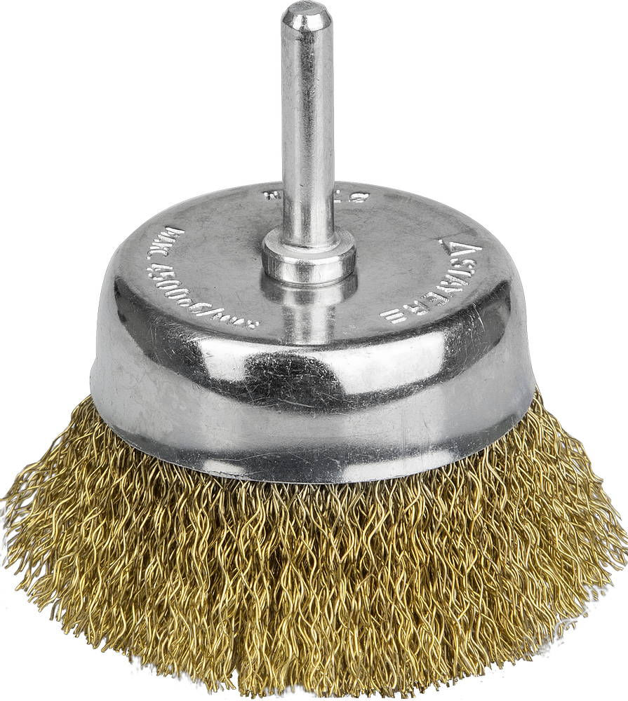 Щетка чашечная для дрели 50 мм, витая латунированная стальная проволока, 0.3 мм STAYER Professional 35117-050_z01