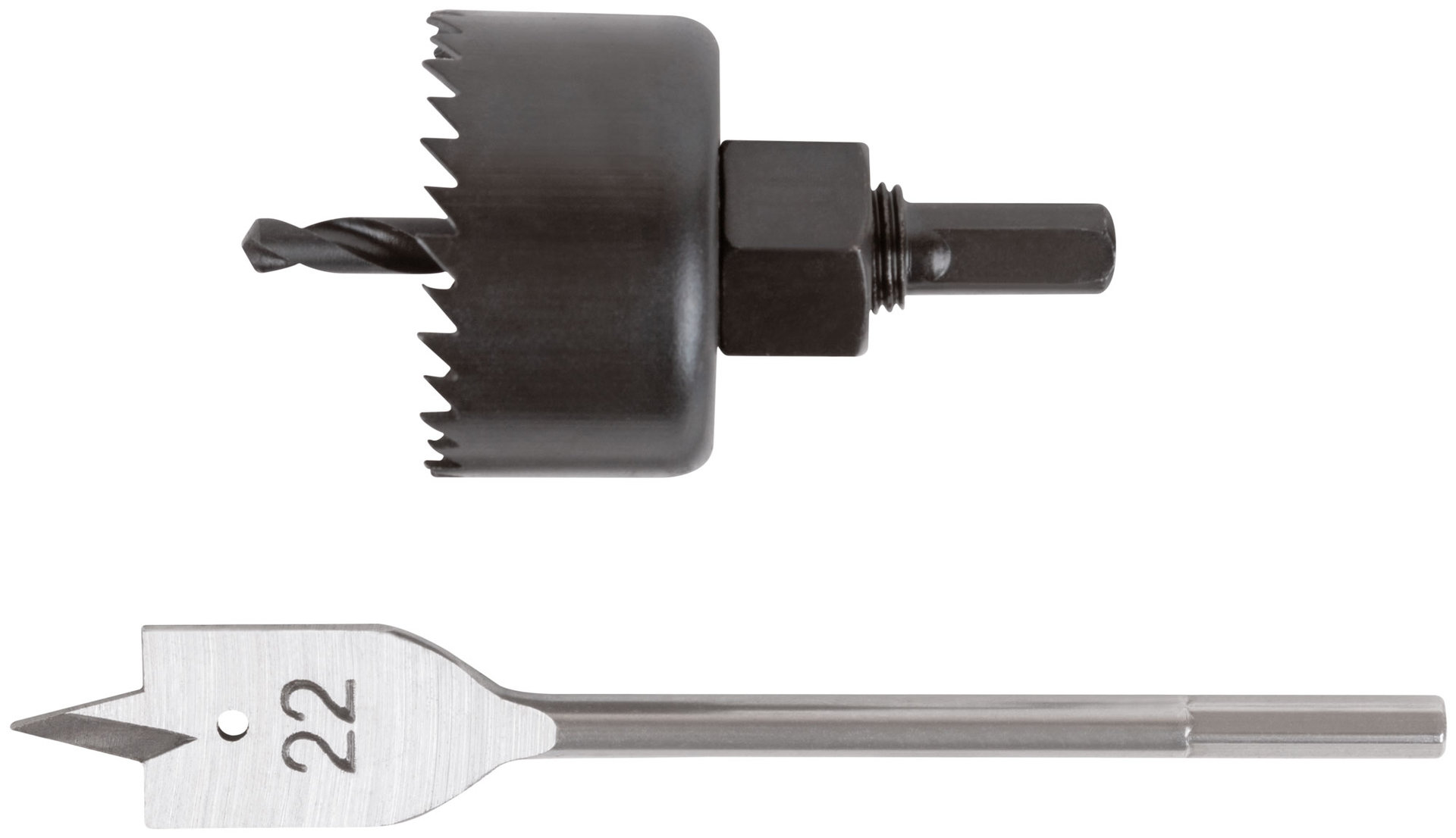 Сверла наборные для замков, набор 3 шт. (22/48 мм) (36348)