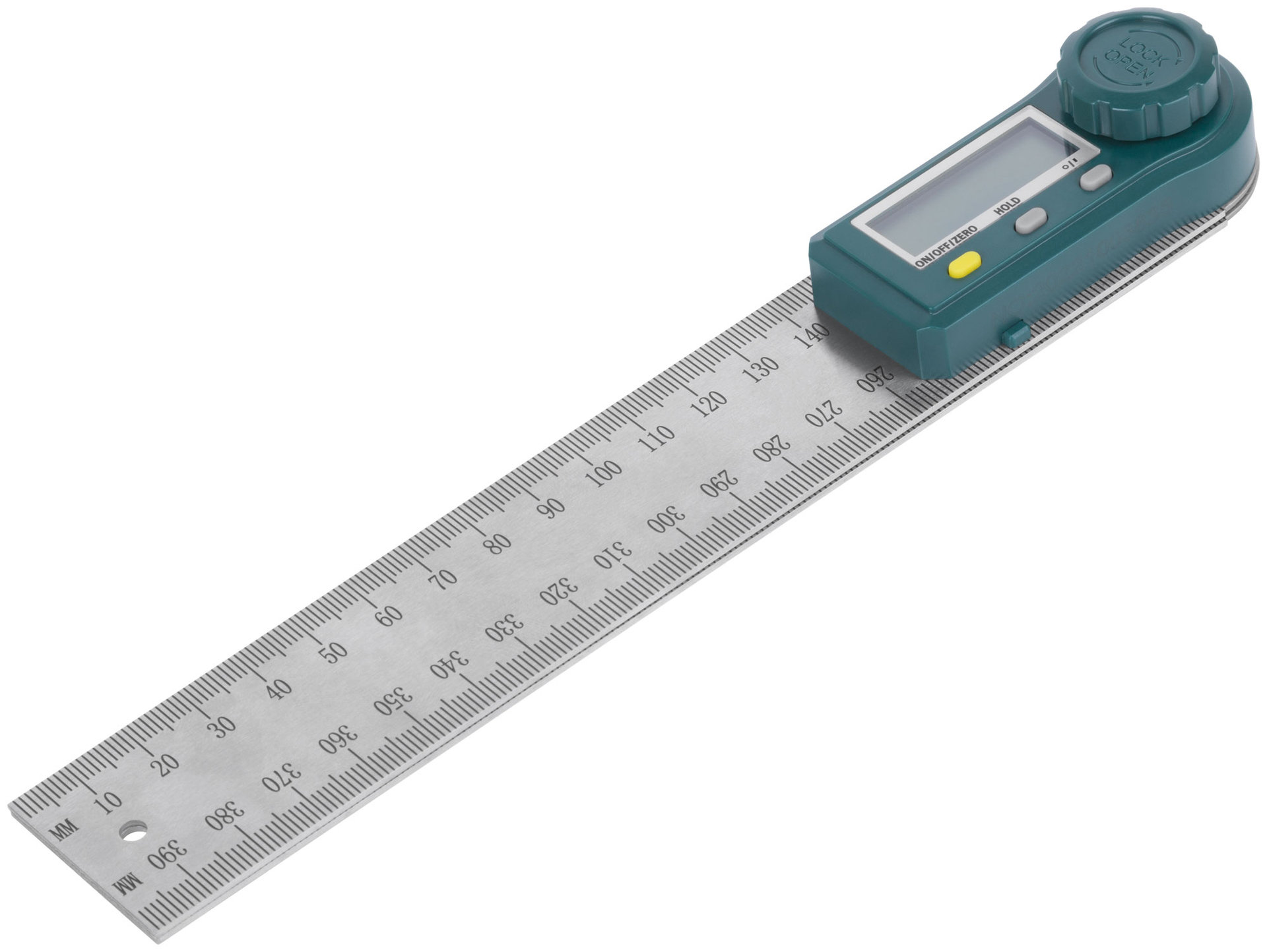 Угломер металлический нержавеющий с электронным отсчетом 200 мм