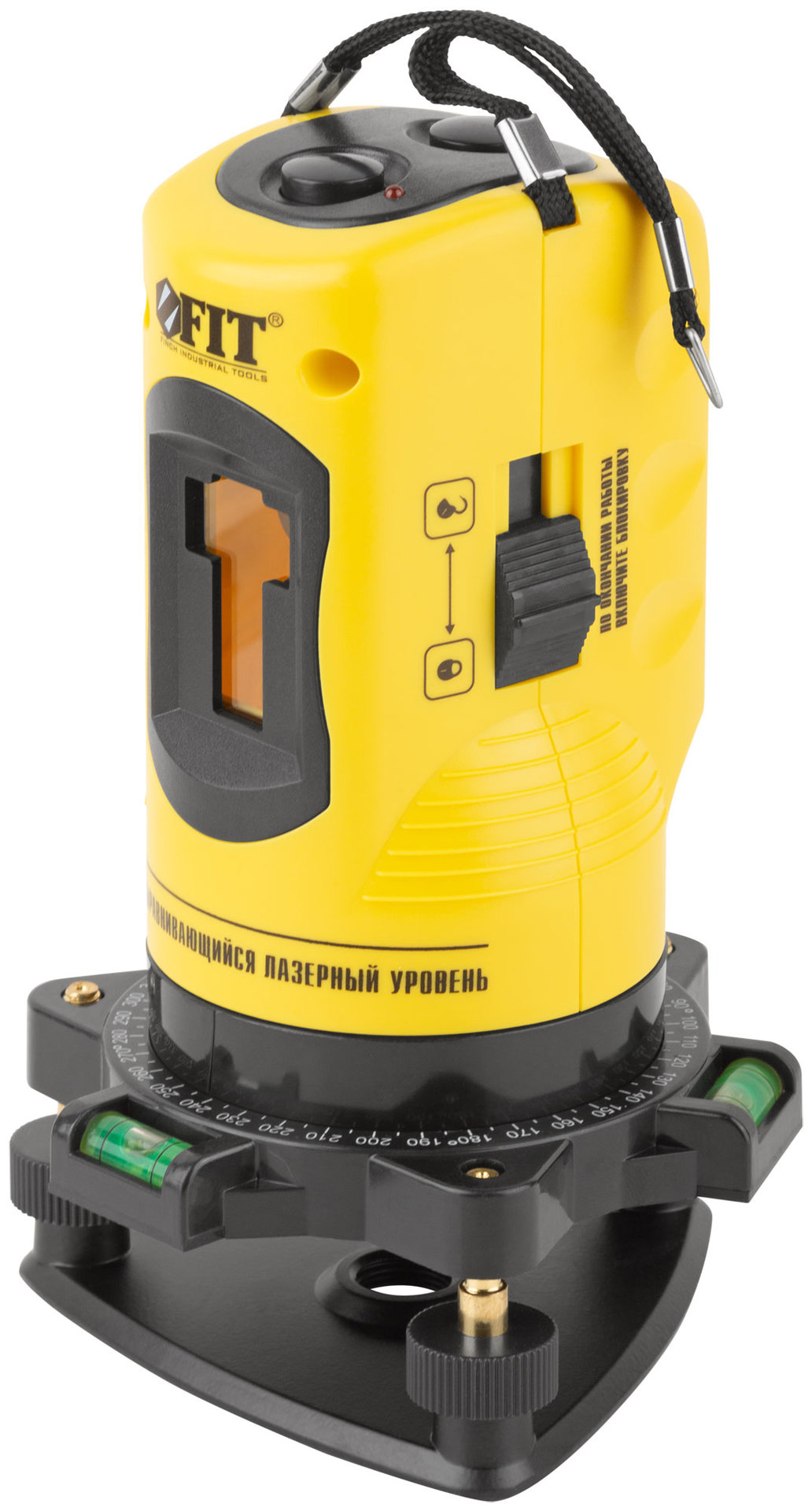 Уровень лазерный самоуспокаивающийся, красные лучи, крест, диапазон 10 м, тренога, очки, пластиковый кейс (18665)