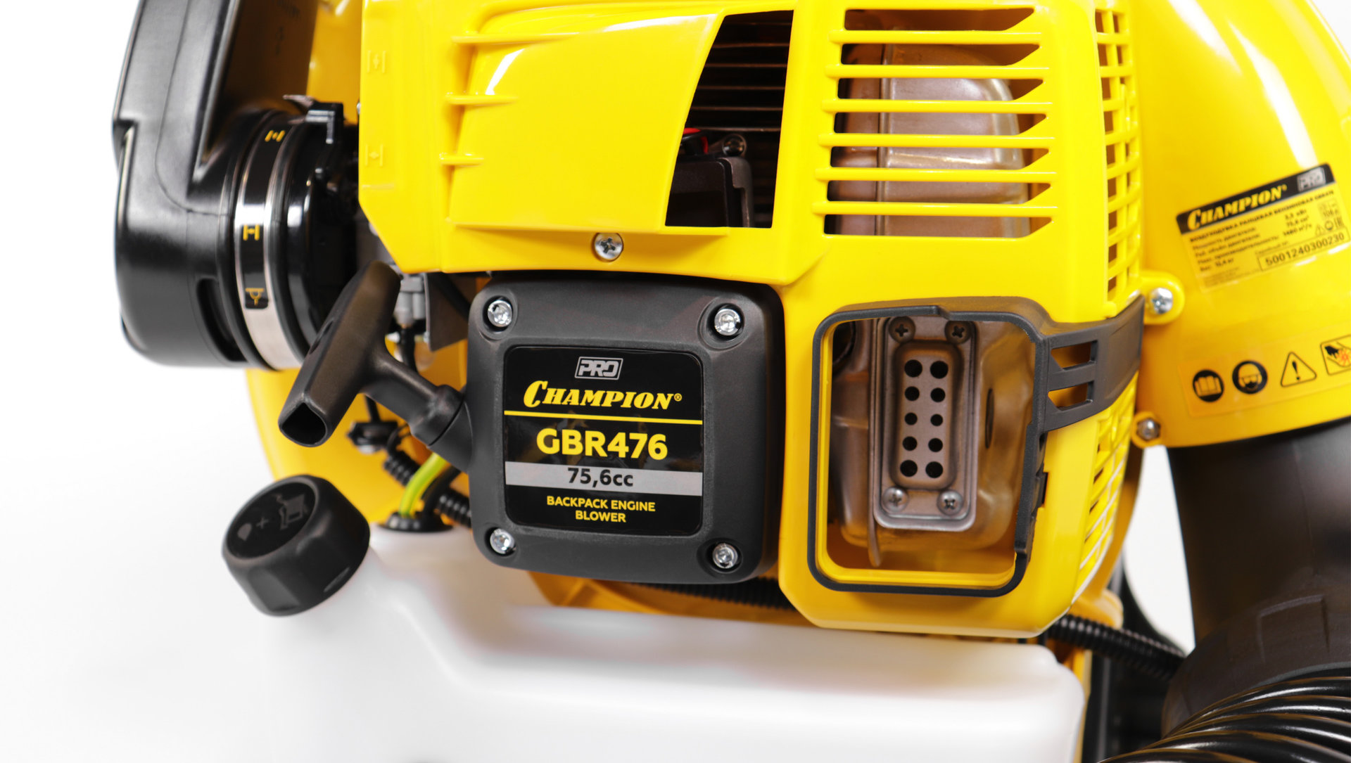 Воздуходувка PRO 3,3кВт 75,6см? 12,4кг 1480м?/ч CHAMPION GBR476